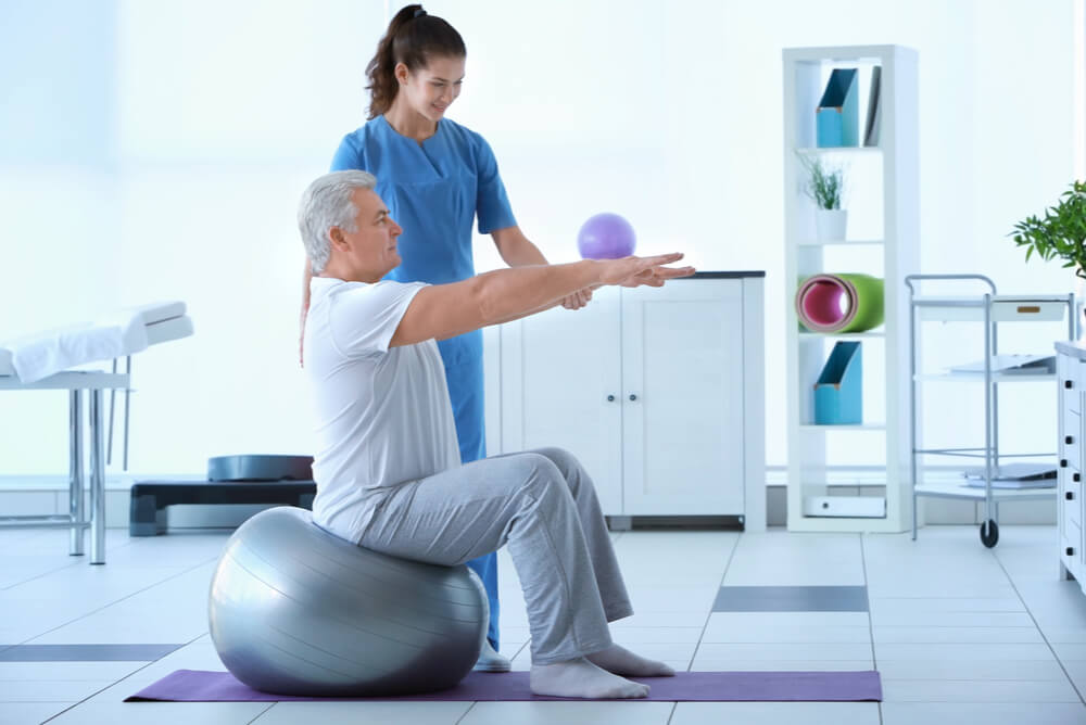 inpatient receiving rehabilitation therapy