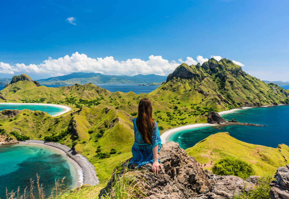 Looking over indonesia