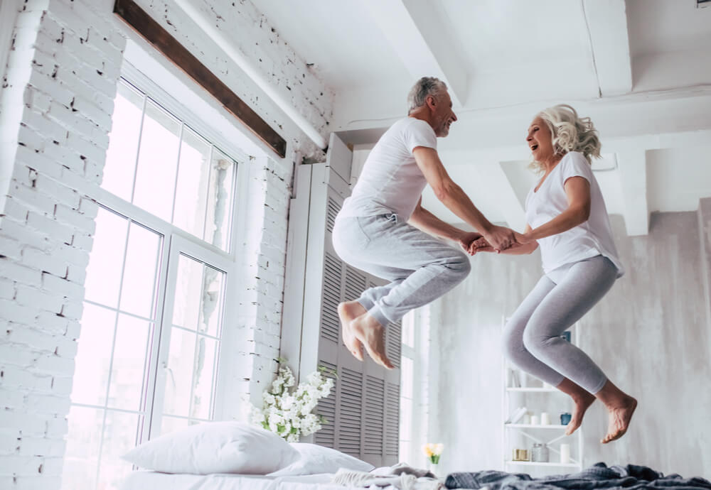 seniors enjoying their energy rebate