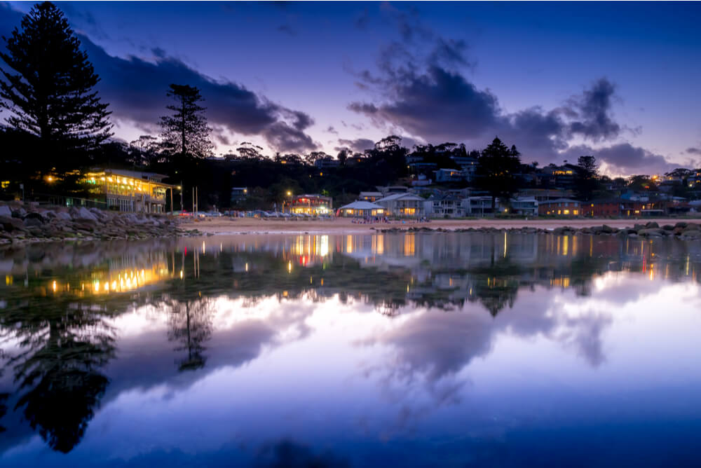 avoca beach at sunset representing cheapest electricity central coast
