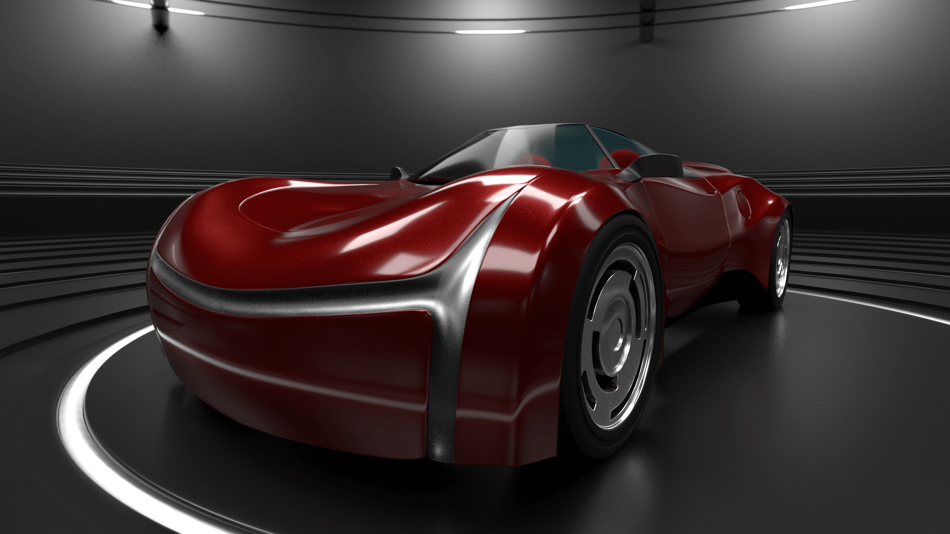 Fred Flintstone's car the Flintmobile as a supercar 4