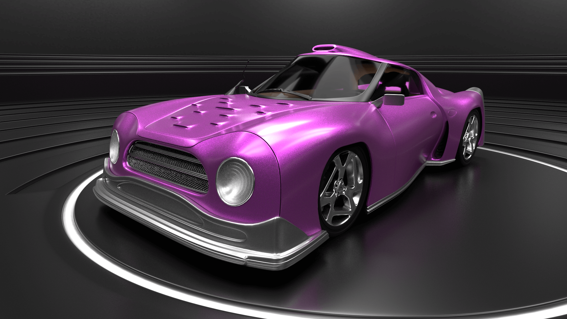 Homer Simpsons car from The Simpsons as a Supercar 1