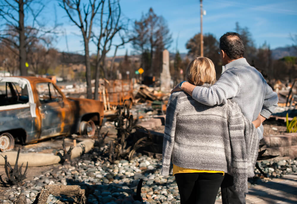 Two people hugging